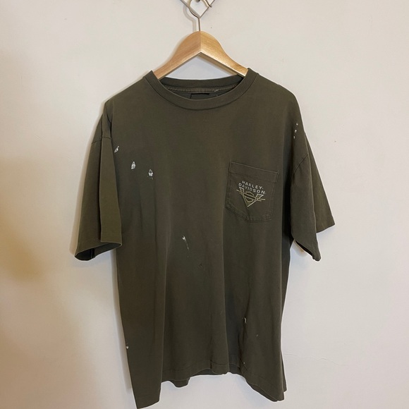 Vintage 90s Harley Davidson super worn shirt comfy - Picture 3 of 9
